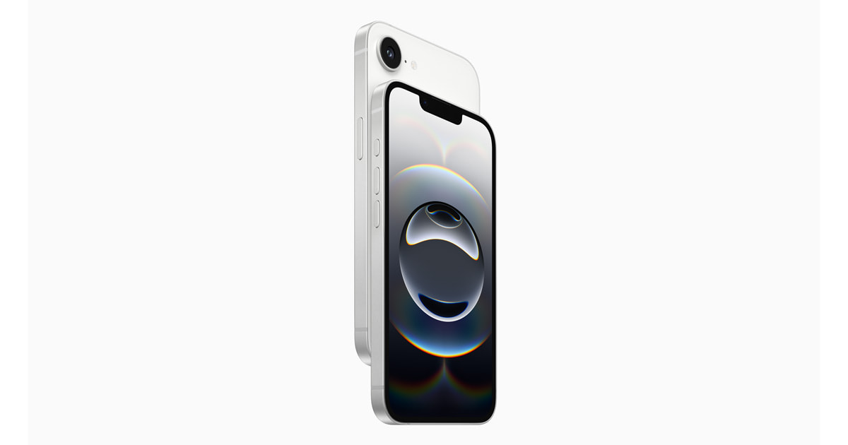 Official Apple image of the iPhone 16e