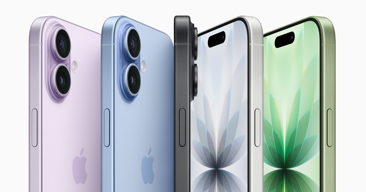 Official Apple image of the iPhone 17